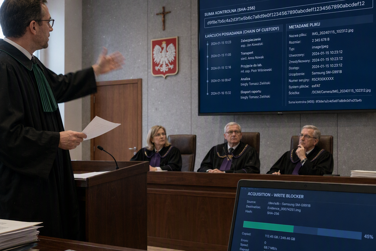 Dowody cyfrowe przed sądem: dlaczego wydruk to za mało i jak zbudować wiarygodność, którą da się zweryfikować
